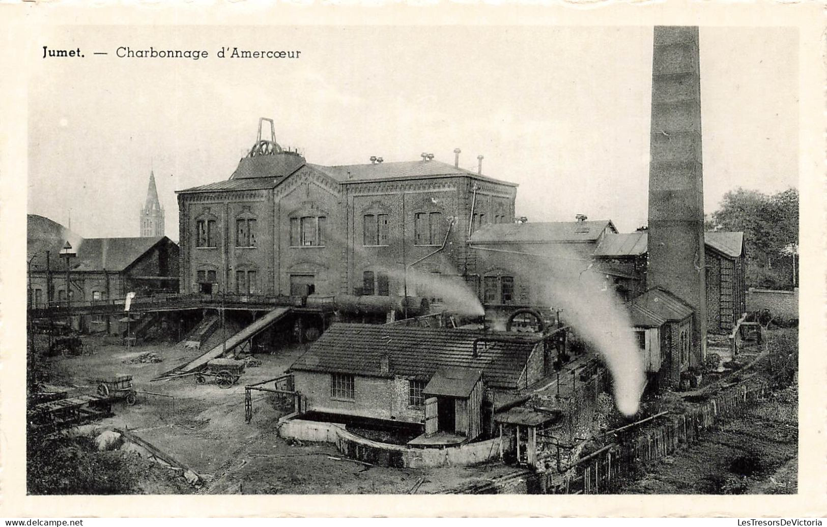 BELGIQUE - Jumet - Vue Générale Sur Le Charbonnage D'Amercœur - Carte Postale Ancienne - Charleroi