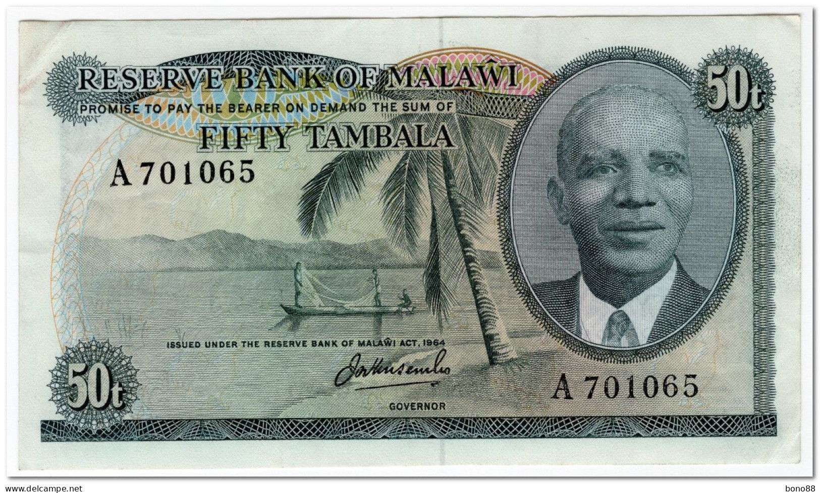 MALAWI,50 TAMBALA,L.1964 (1973) P.9a,aXF - Malawi