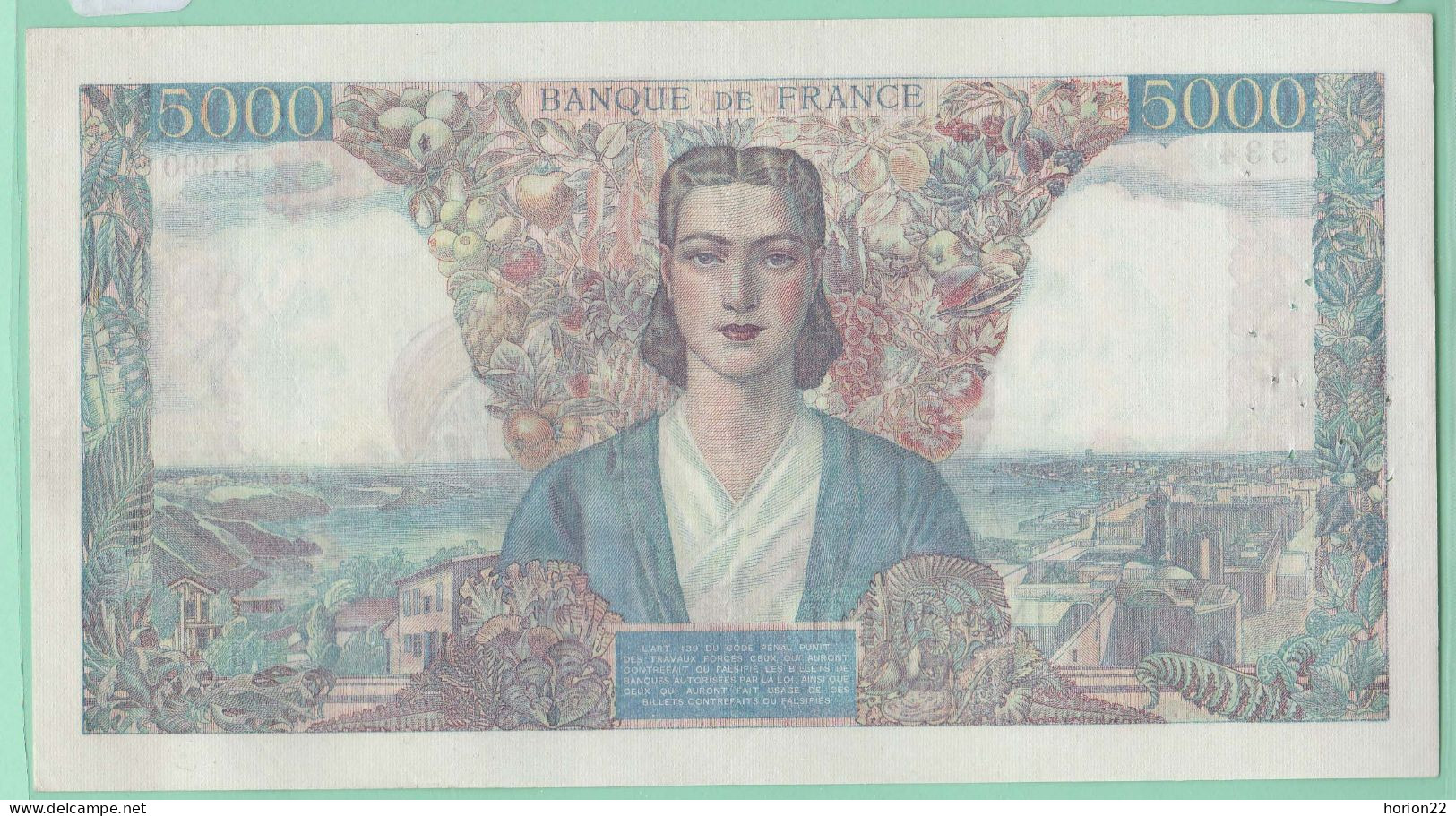 5000 FRANCS EMPIRE AF 6 9 1945 AF 534 B 990 - 5 000 F 1942-1947 ''Empire Français''