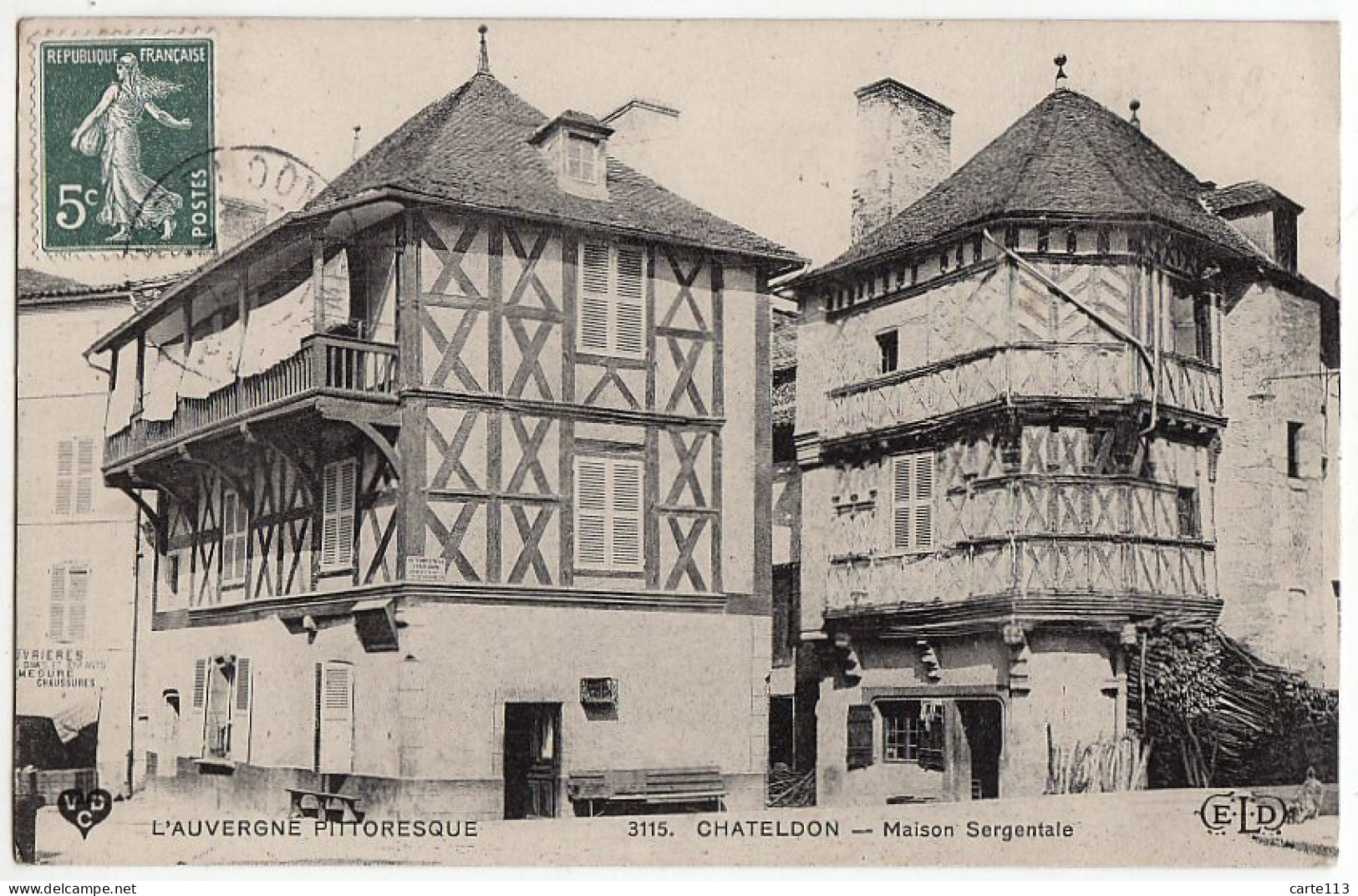 63 - B18777CPA - CHATELDON - Maison Sergentale - Très Bon état - PUY-DE-DOME - Chateldon