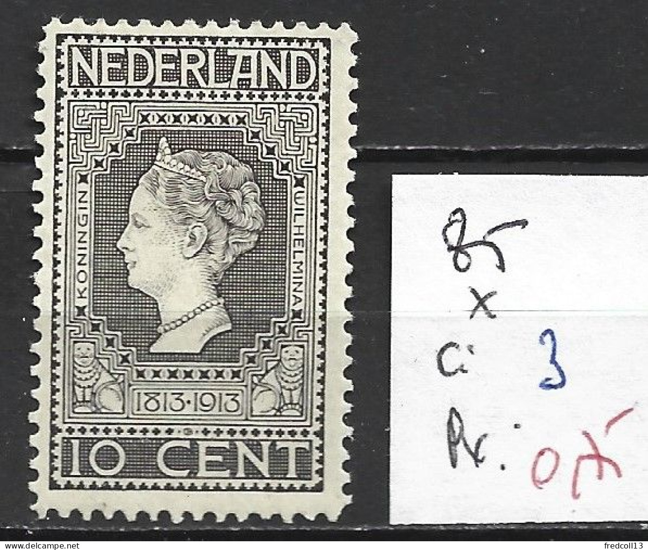 PAYS-BAS 85 * Côte 3 € - Unused Stamps