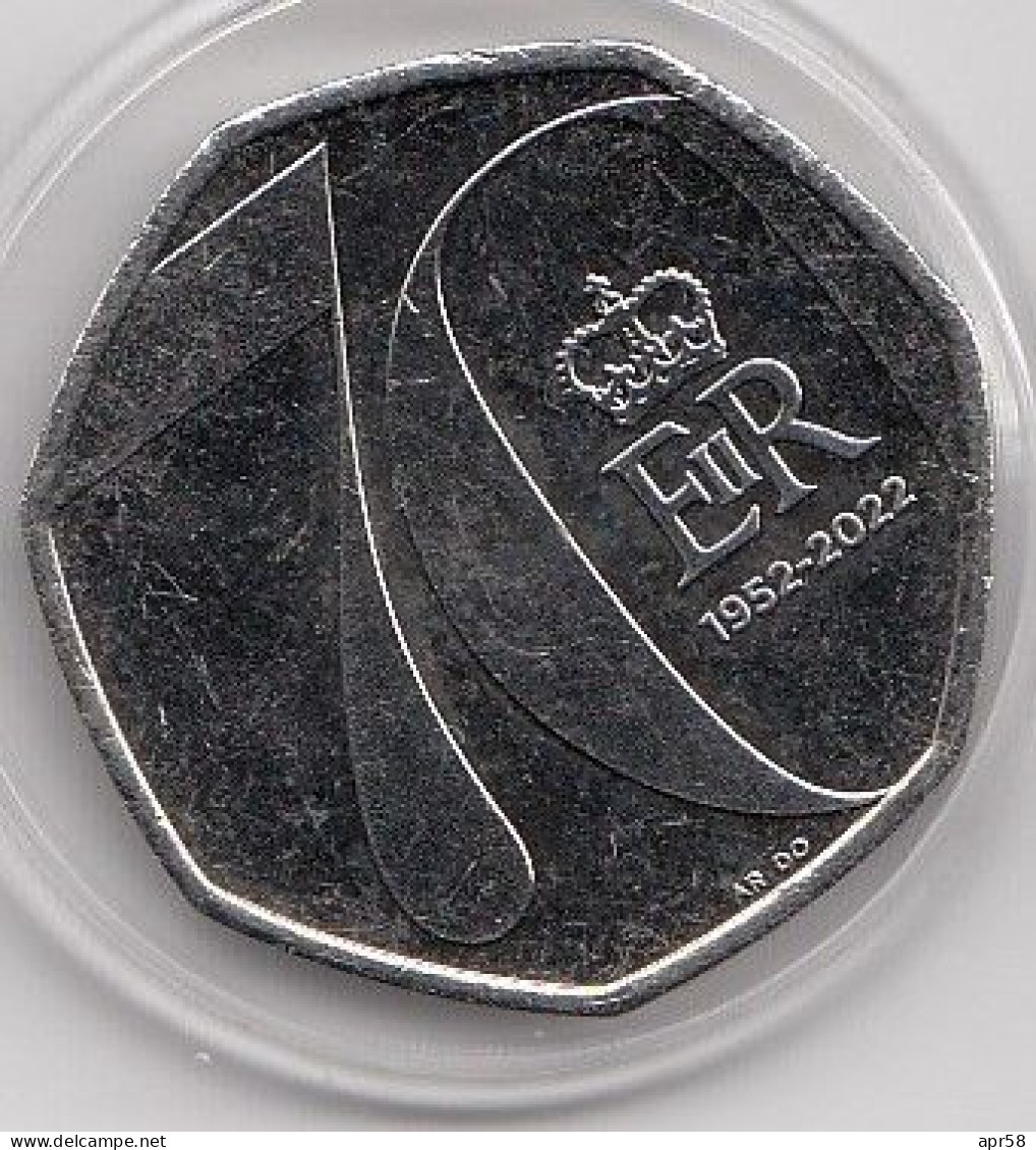 2022 50p 70 Anniversary Of Majesty - 50 Pence