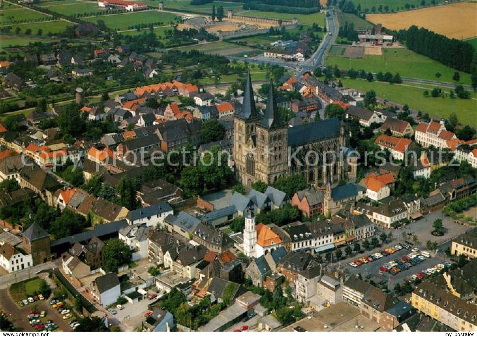 73163254 Xanten Dom Archaeologischer Park Fliegeraufnahme Xanten - Xanten