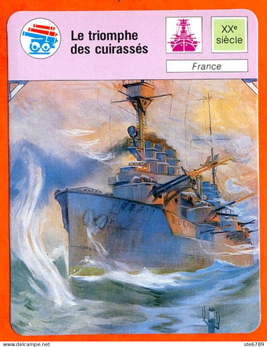 Le Triomphe Des Cuirassés France Bateau Fiche Illustrée Cousteau  N° 958 - Schiffe