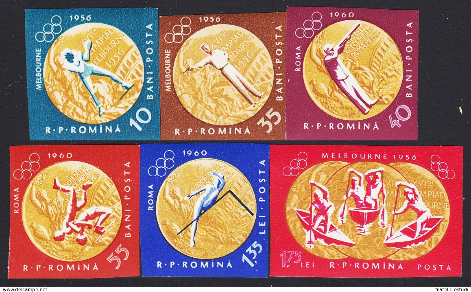 Rumanía  Romania 1804/13 1981 Medallas Olímpicas MNH Sin Dentar - Autres & Non Classés