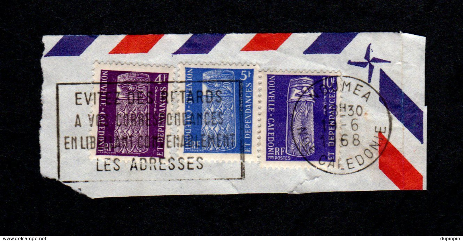 NOUVELLE-CALEDONIE ET DEPENDANCES 4F - 5F - 10F - Used Stamps