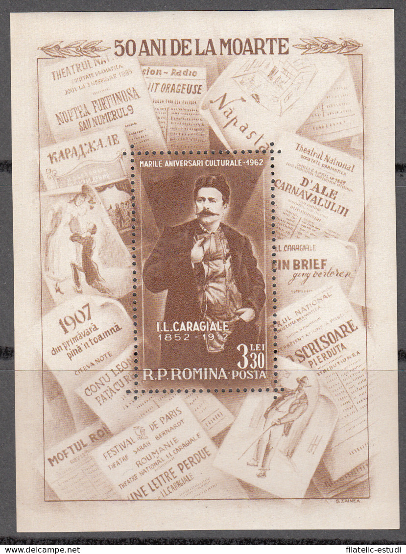 Rumanía - 53 1962 Ion Luca Caragiale Nueva, Sin Fijasellos MNH - Autres & Non Classés