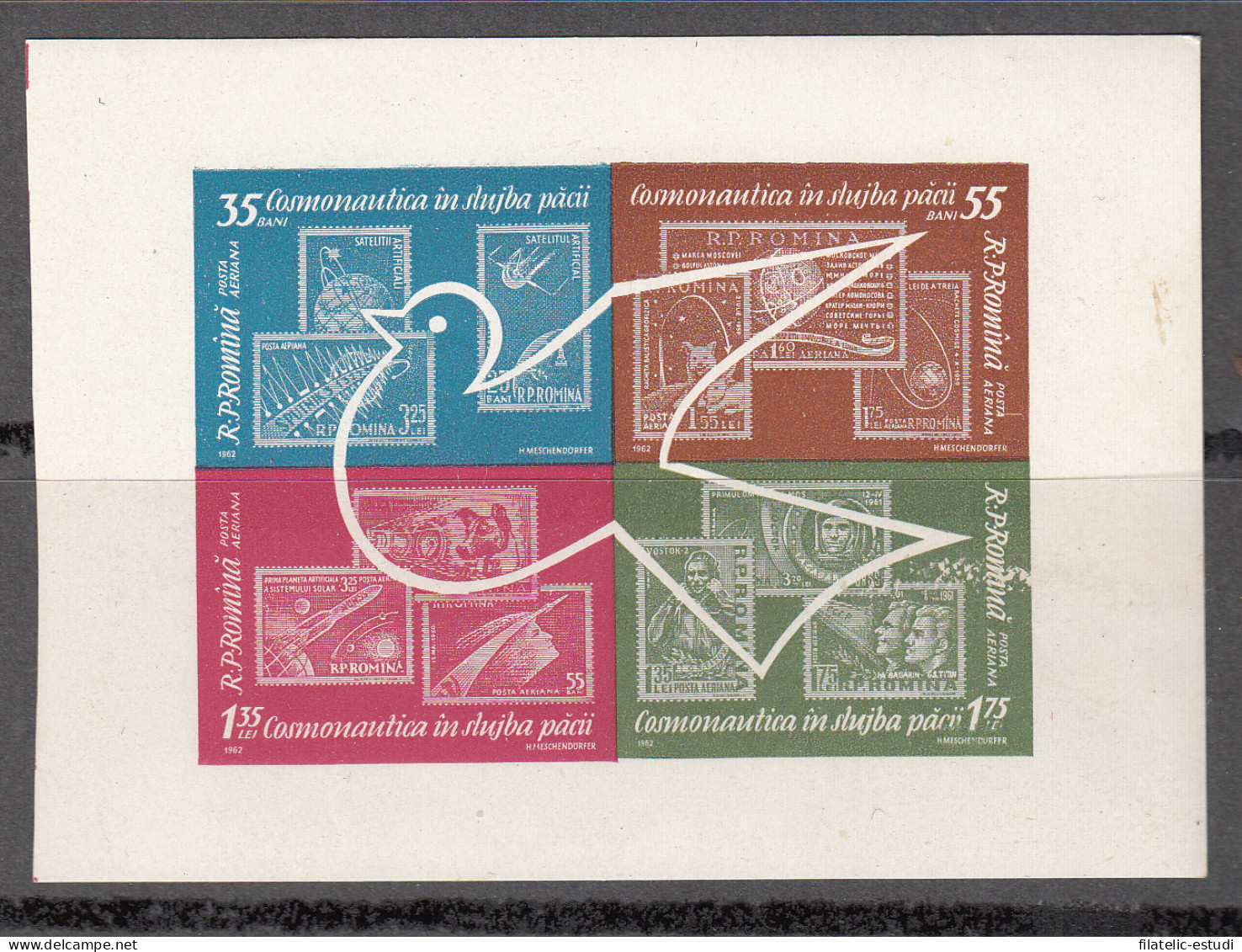 Rumanía - 54 1962 Cosmonautica Nueva Sin Fijasellos MNH - Otros & Sin Clasificación