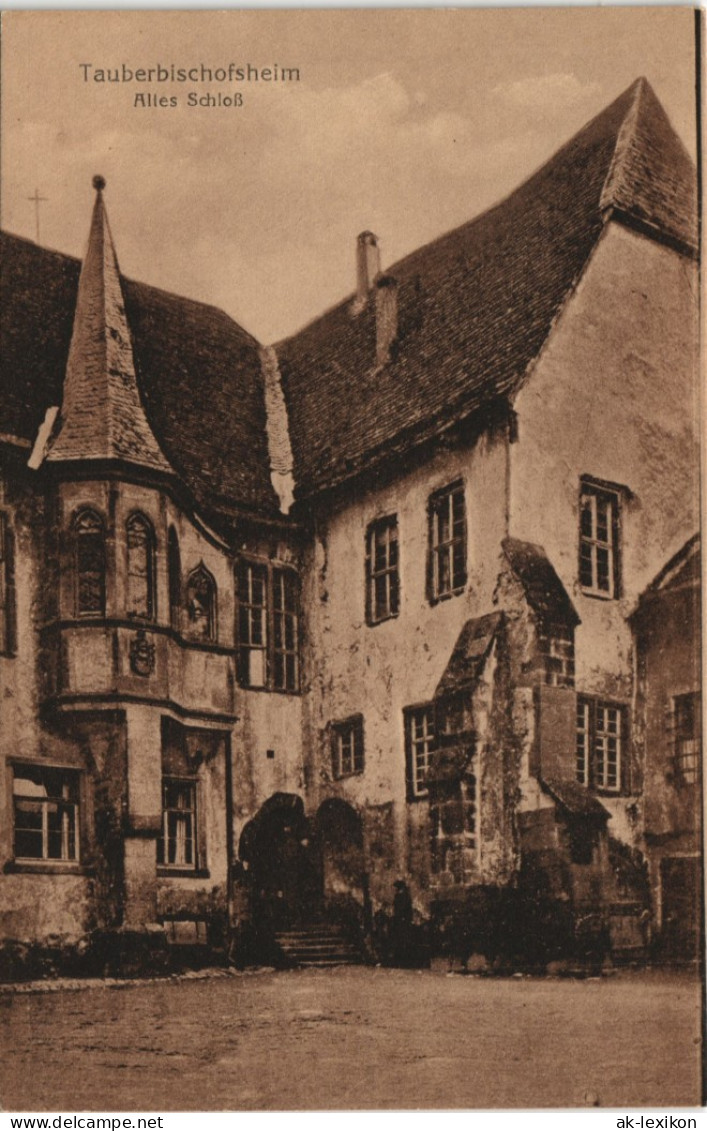 Ansichtskarte Tauberbischofsheim Altes Schloss (Castle View) 1910 - Tauberbischofsheim