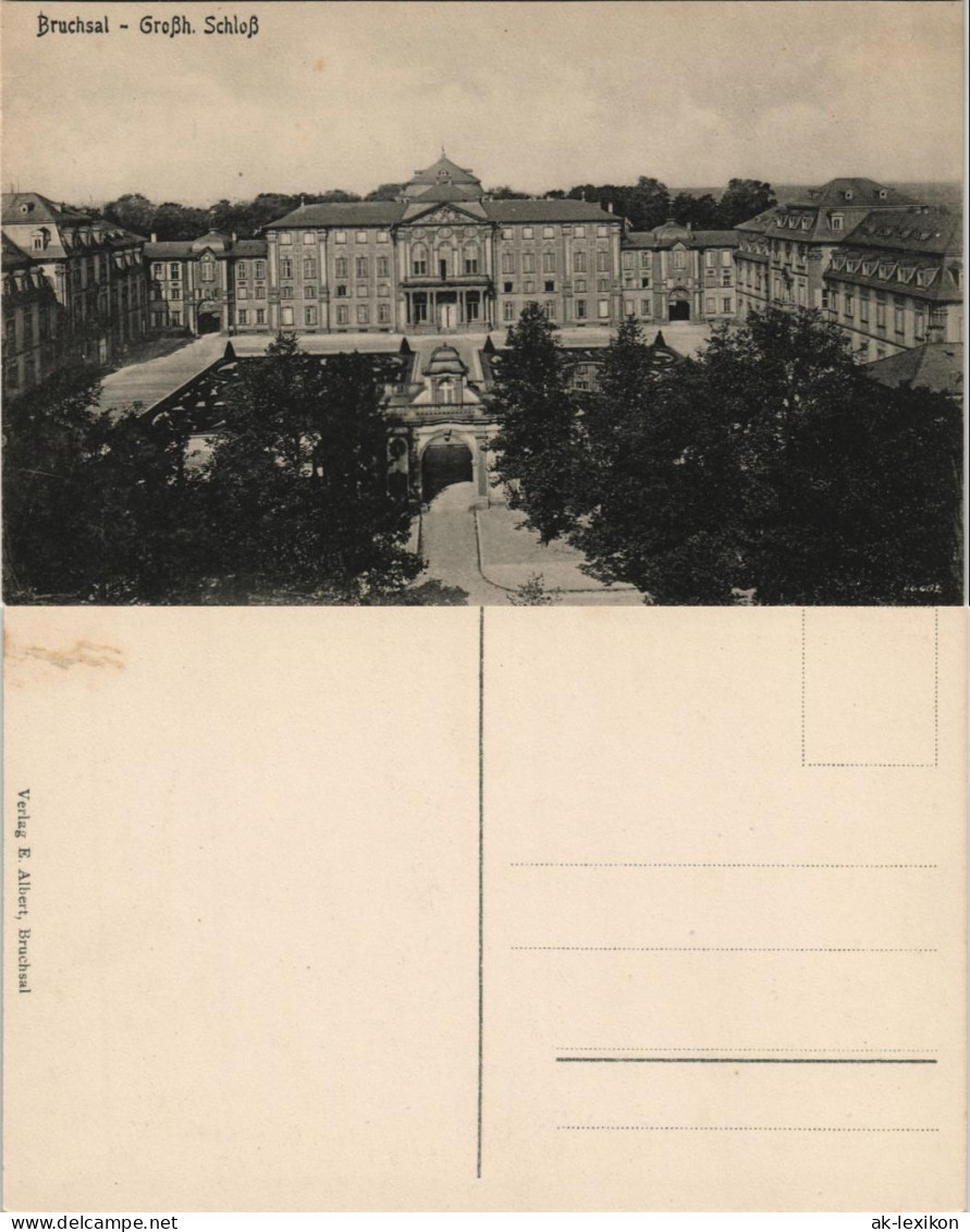 Ansichtskarte Bruchsal Schloß Großherzogliches Schloss (Castle) 1910 - Bruchsal