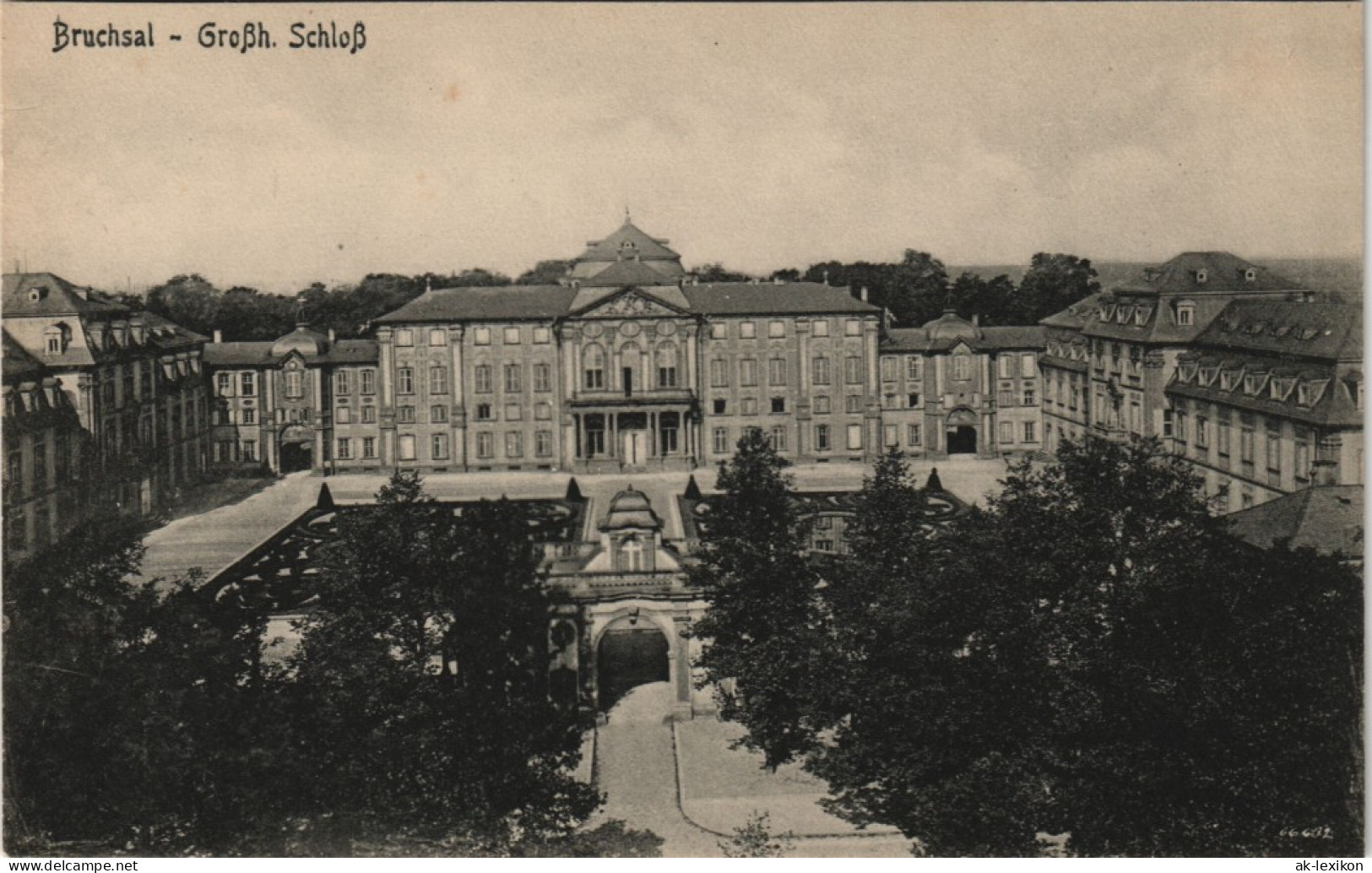 Ansichtskarte Bruchsal Schloß Großherzogliches Schloss (Castle) 1910 - Bruchsal