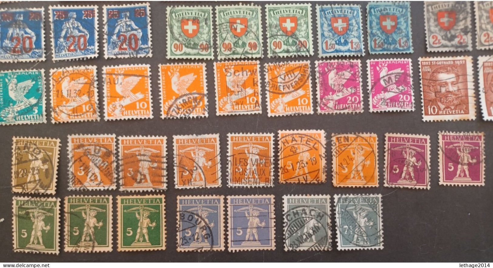 SVIZZERA SWITZERLAND FROM 1862 HELVETIA TO 1960 BIG STOCK MIX SERVICE AIRMAIL PRO JUVENTUE FRAGMANT 90 SCANNERS -- GIULY