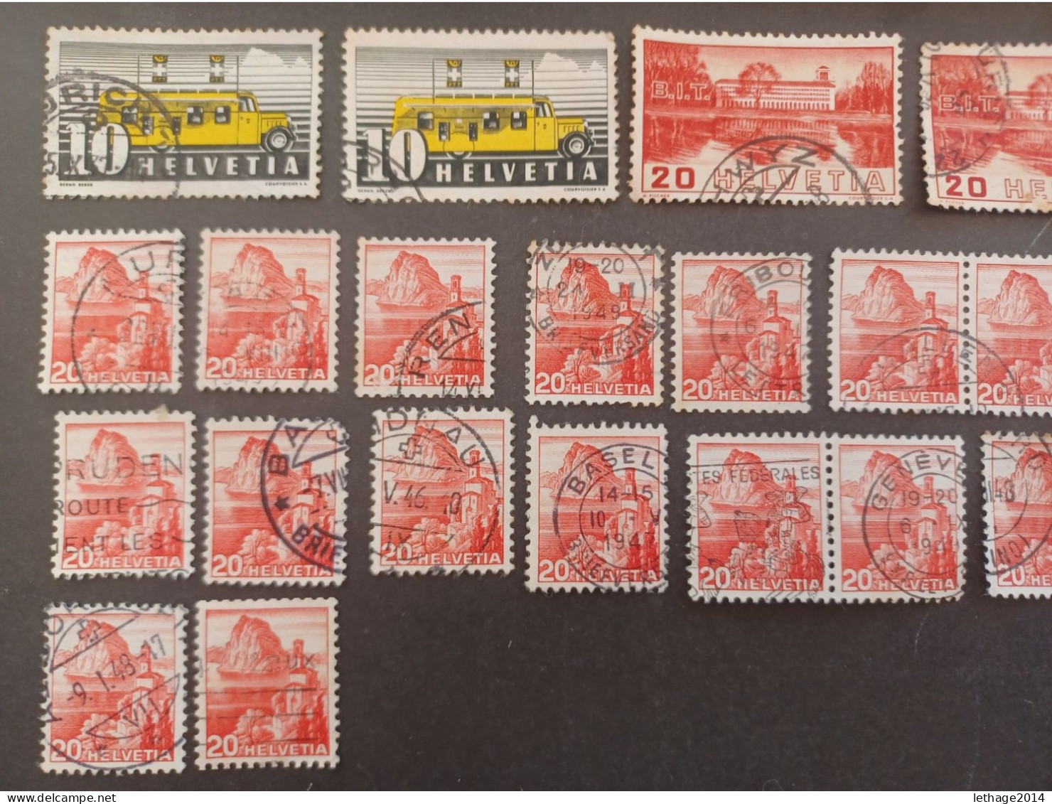 SVIZZERA SWITZERLAND FROM 1862 HELVETIA TO 1960 BIG STOCK MIX SERVICE AIRMAIL PRO JUVENTUE FRAGMANT 90 SCANNERS -- GIULY