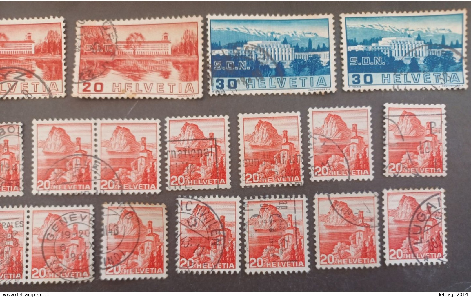 SVIZZERA SWITZERLAND FROM 1862 HELVETIA TO 1960 BIG STOCK MIX SERVICE AIRMAIL PRO JUVENTUE FRAGMANT 90 SCANNERS -- GIULY