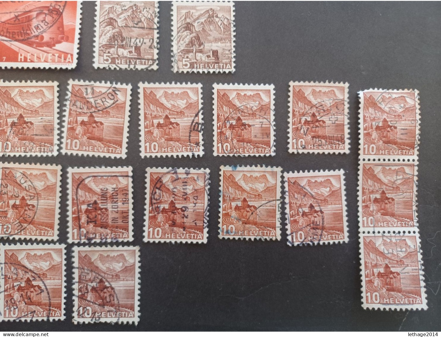 SVIZZERA SWITZERLAND FROM 1862 HELVETIA TO 1960 BIG STOCK MIX SERVICE AIRMAIL PRO JUVENTUE FRAGMANT 90 SCANNERS -- GIULY