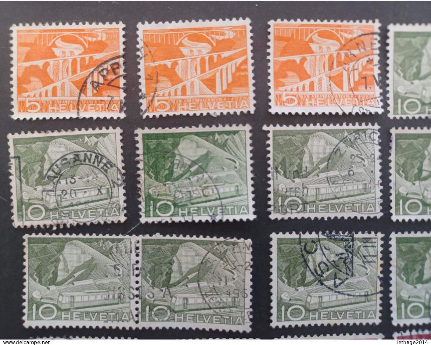 SVIZZERA SWITZERLAND FROM 1862 HELVETIA TO 1960 BIG STOCK MIX SERVICE AIRMAIL PRO JUVENTUE FRAGMANT 90 SCANNERS -- GIULY