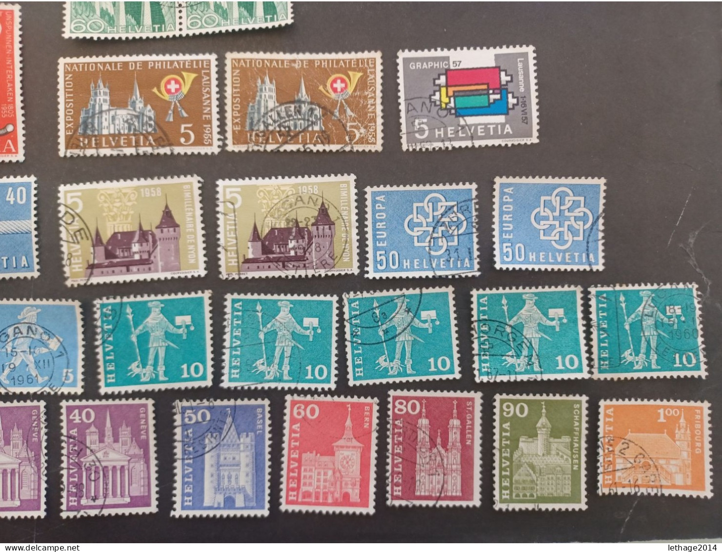 SVIZZERA SWITZERLAND FROM 1862 HELVETIA TO 1960 BIG STOCK MIX SERVICE AIRMAIL PRO JUVENTUE FRAGMANT 90 SCANNERS -- GIULY