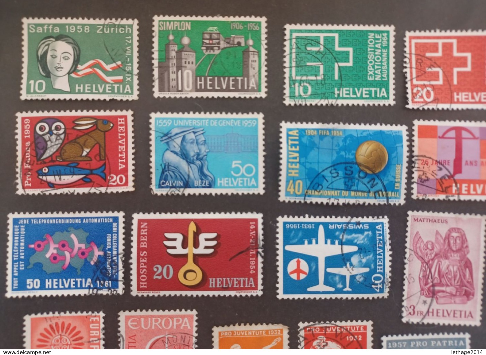 SVIZZERA SWITZERLAND FROM 1862 HELVETIA TO 1960 BIG STOCK MIX SERVICE AIRMAIL PRO JUVENTUE FRAGMANT 90 SCANNERS -- GIULY