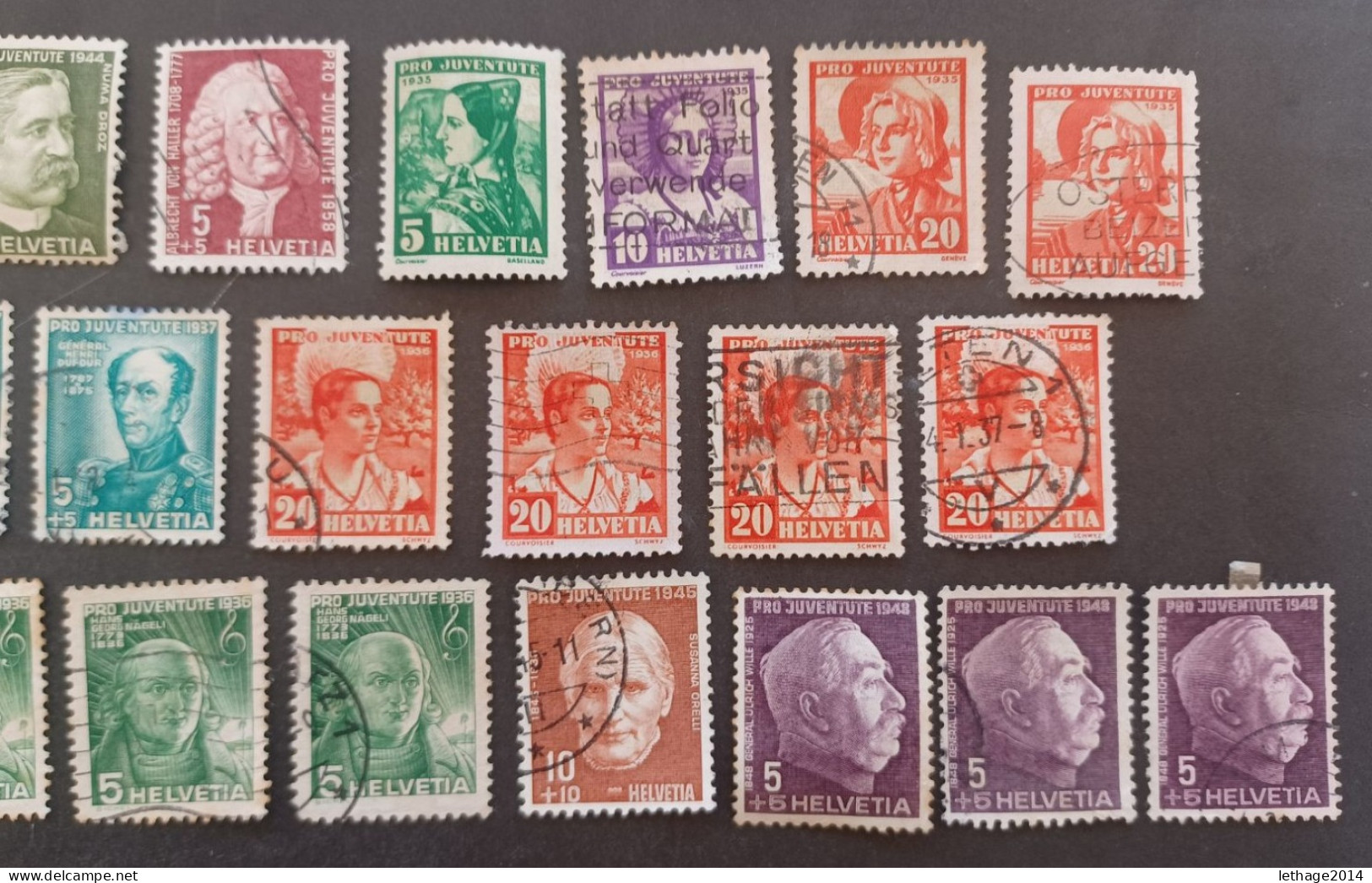 SVIZZERA SWITZERLAND FROM 1862 HELVETIA TO 1960 BIG STOCK MIX SERVICE AIRMAIL PRO JUVENTUE FRAGMANT 90 SCANNERS -- GIULY