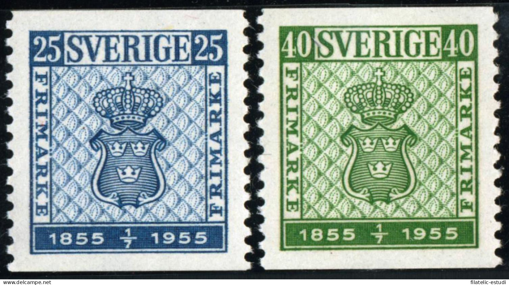 VAR2 Suecia Sweden Nº 395/96  1955   MH - Otros & Sin Clasificación