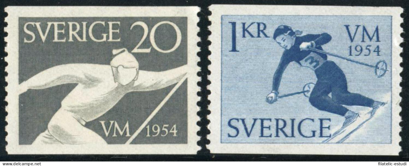 DEP7  Suecia Sweden  Nº 385/86  1954    MNH - Autres & Non Classés