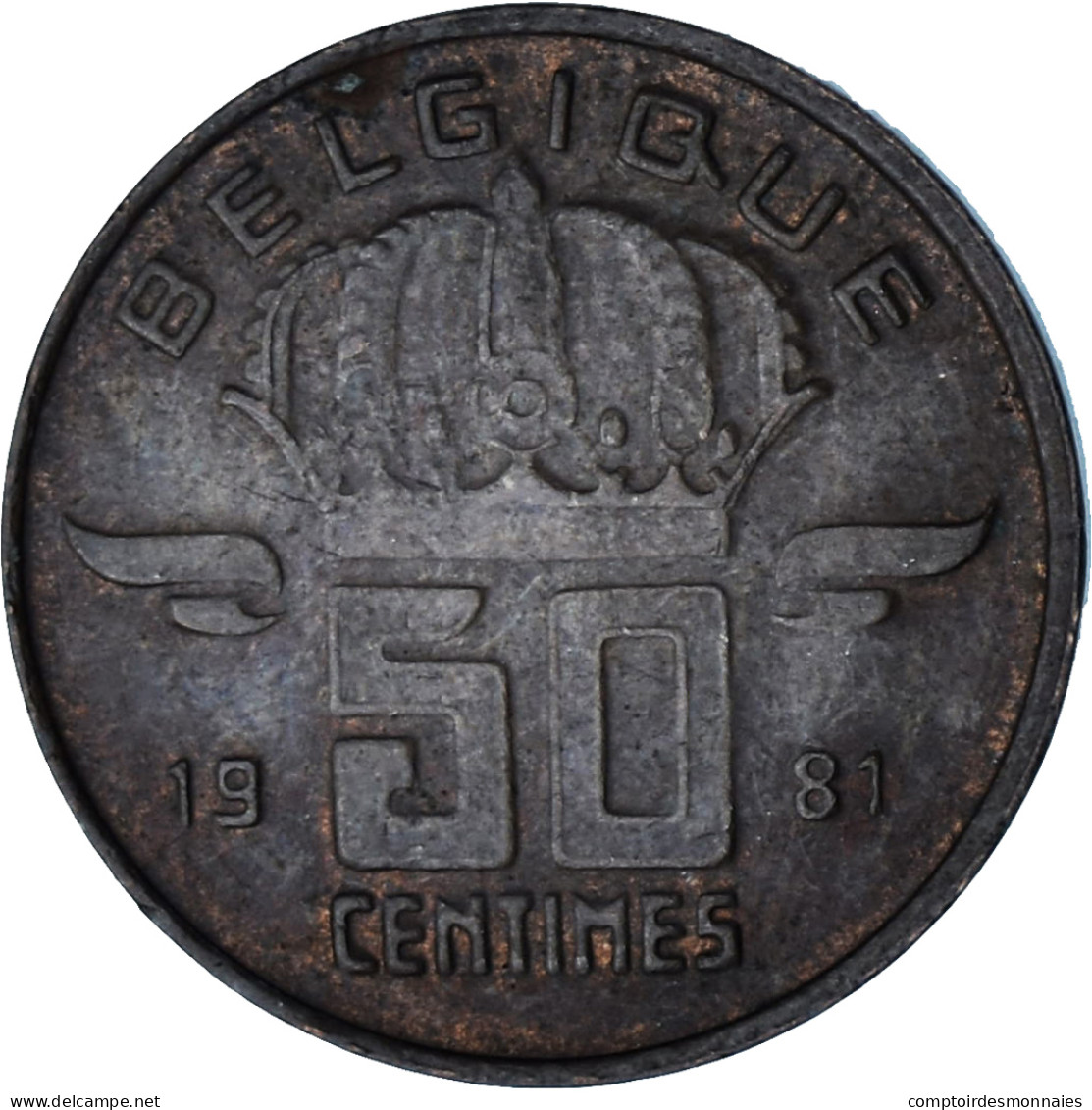 Belgique, 50 Centimes, 1981 - 50 Cents