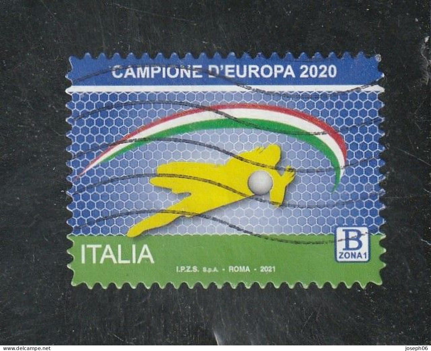 ITALIE   2021  Y.T. N° Champion  D'Europe  Oblitéré - 2021-...: Gebraucht