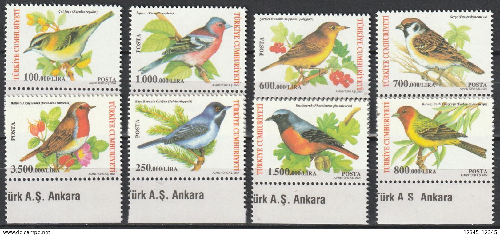 Turkije 2004, Postfris MNH, Birds - Unused Stamps