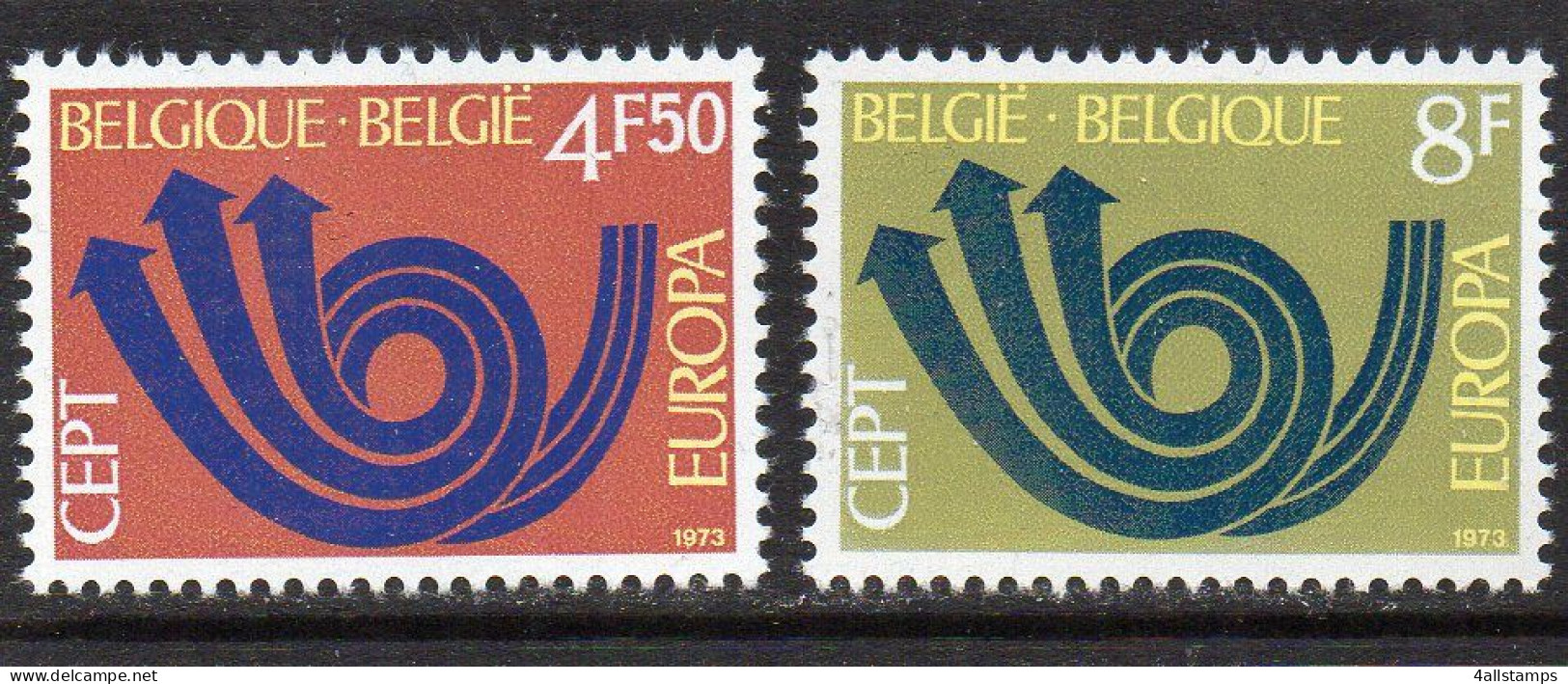 1973 België MI N° 1722/1723  : ** MNH, Postfris, Postfrisch , Neuf Sans Charniere - 1973