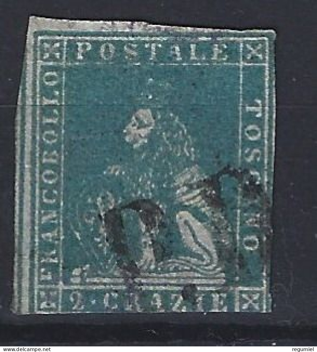 Italia Toscana U  5 (o) Usado. 1851 - Tuscany