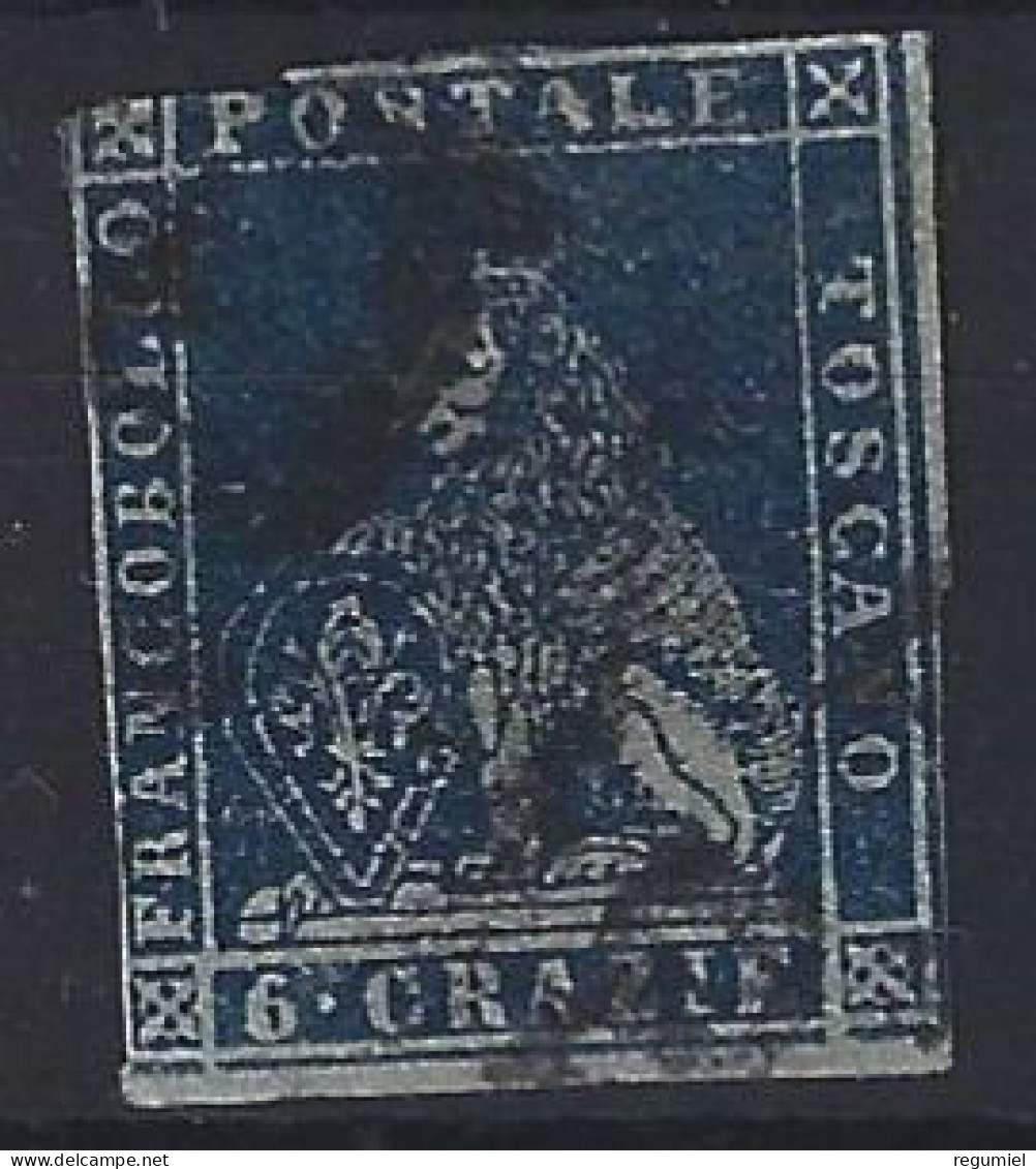 Italia Toscana U 15 (o) Usado. 1857 - Toscane