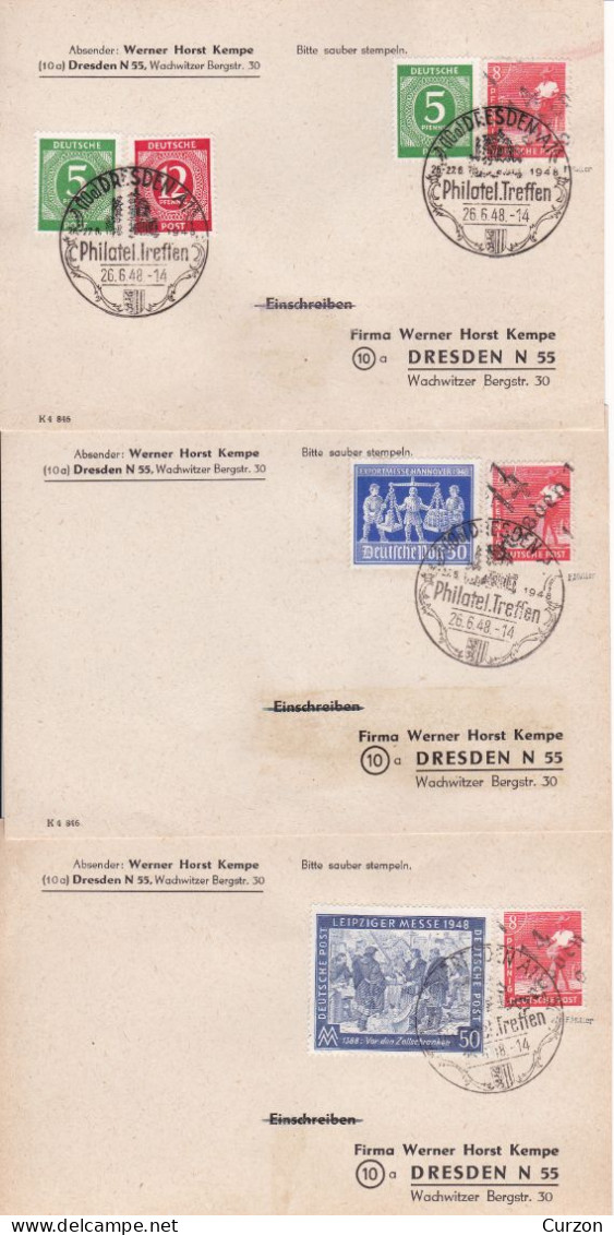 Belege Mit Bezirkshandstempel-Aufdrucken - Postal  Stationery