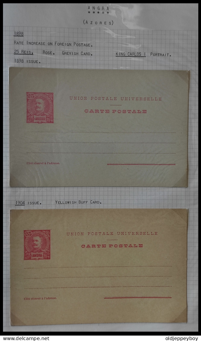 PORTUGAL AZORES AÇORES HORTA 1898 KING CARLOS I 25 Rs ROSE And 1904 Issue MNH** UNION POSTALE UNIVERSALLE - Angra