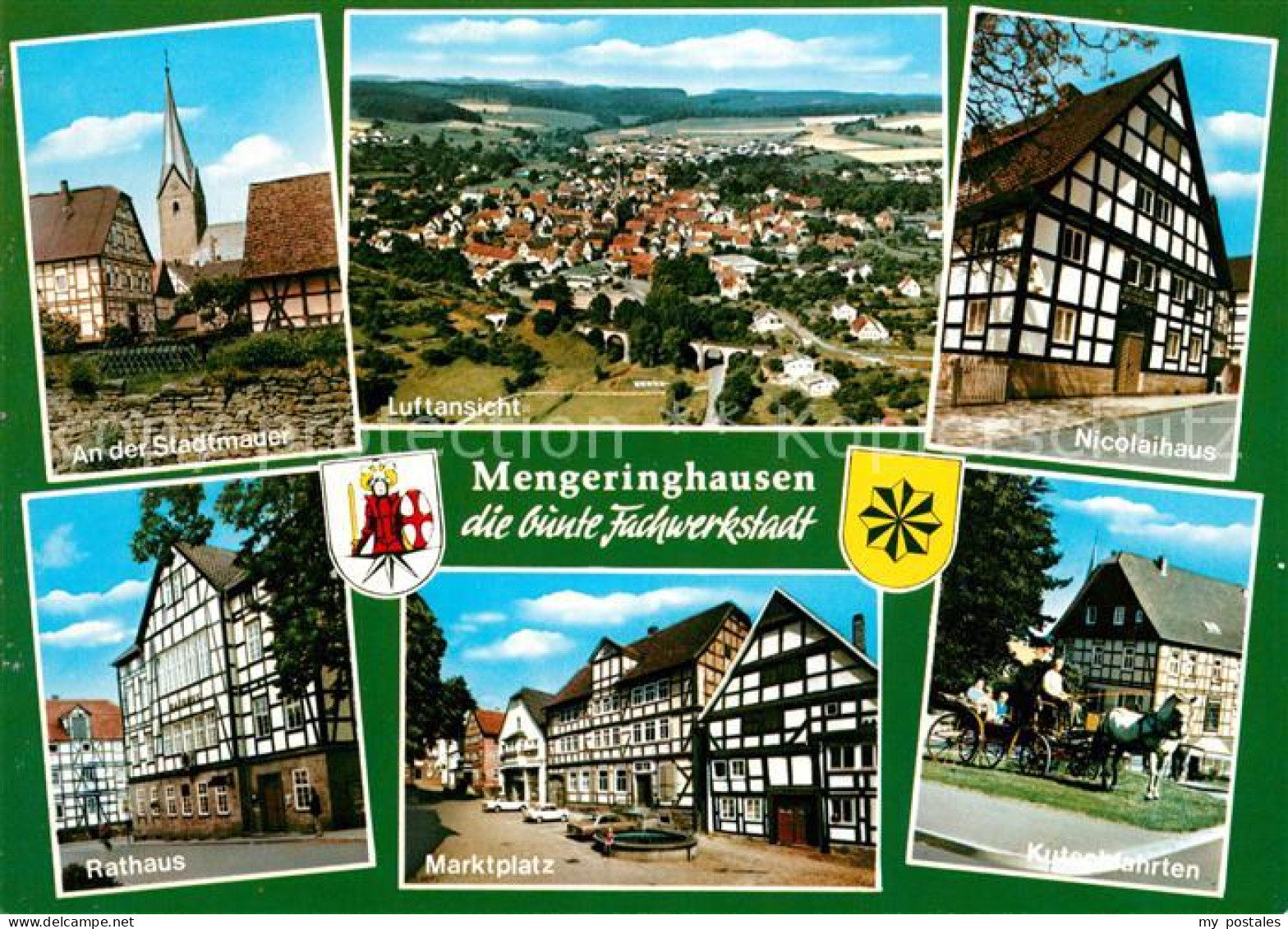 73181993 Mengeringhausen Stadtmauer Nicolaihaus Fachwerk Rathaus Marktplatz Kuts - Bad Arolsen