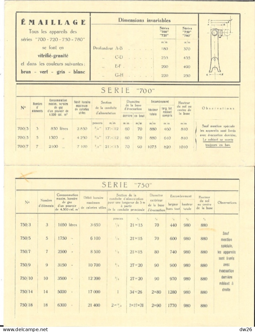 Catalogue, Dépliant 3 Volets, Le Radiateur à Gaz Pain, En Acier - Usines à Lipsheim (Bas-Rhin) - Electricity & Gas