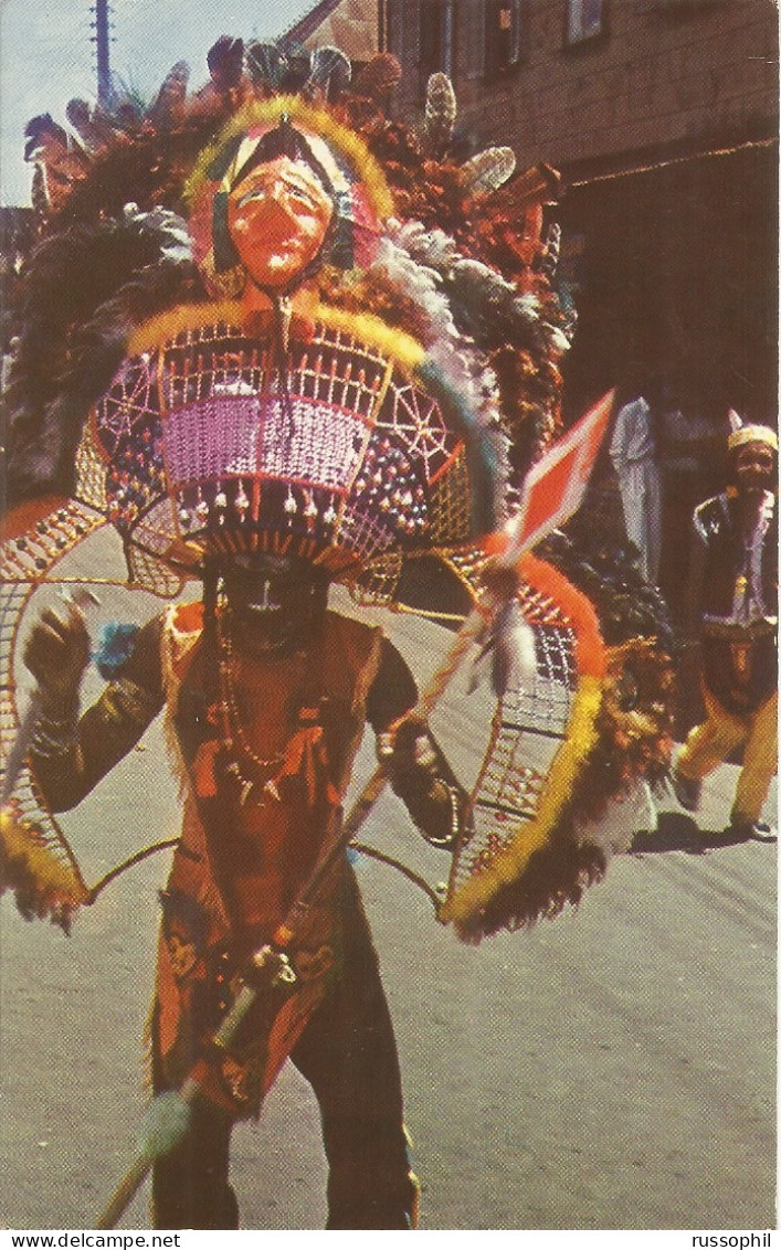TRINIDAD - A COLORFUL AND FANTASTIC CARNIVAL COSTUME SNAPPED AT ARIMA - PUB. BY JOLLY, ST. AUGUSTIN - 1960s