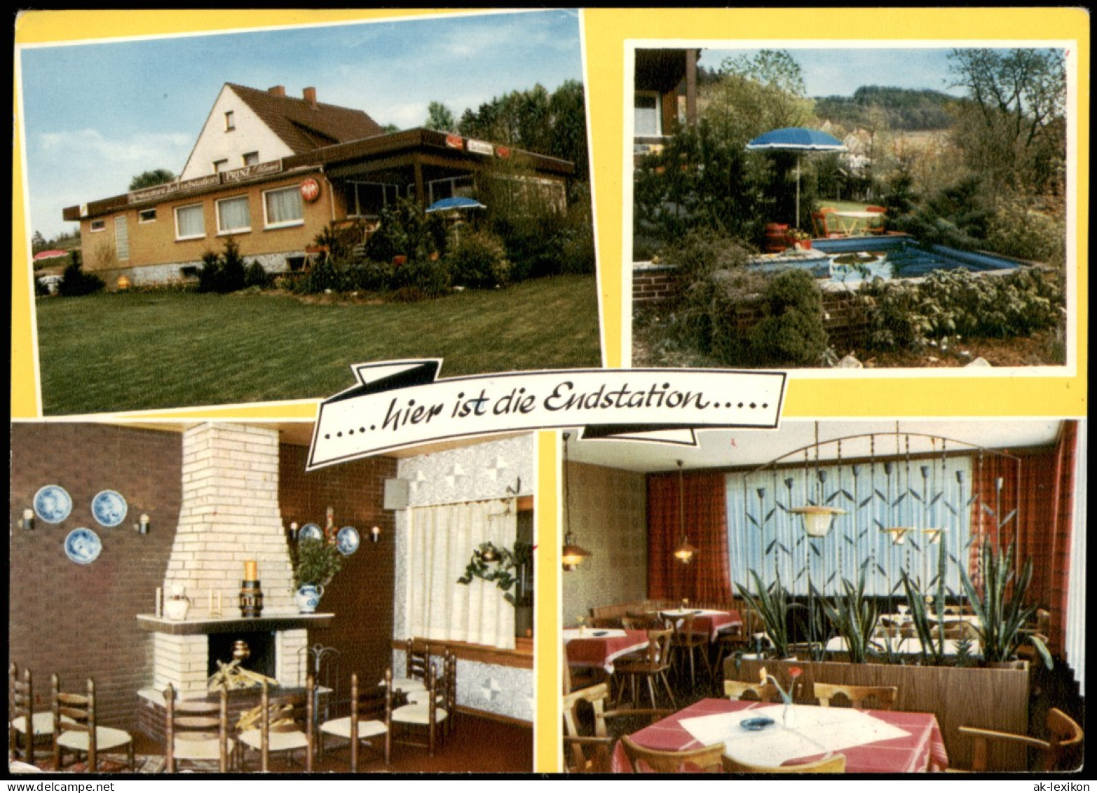 Brochthausen-Duderstadt Mehrbild-AK Gaststätte Zur Endstation Restaurant 1970 - Duderstadt