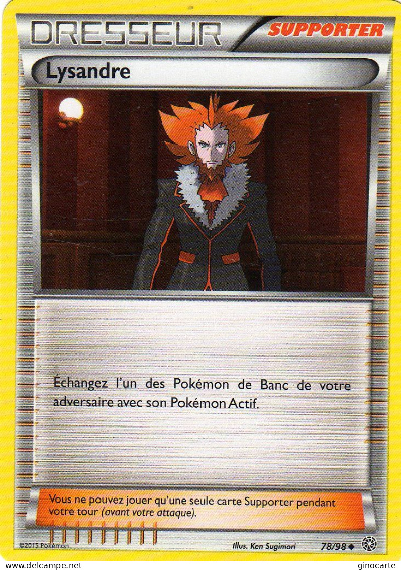 Carte Pokemon 78/98 Lysandre 2015 - Autres & Non Classés