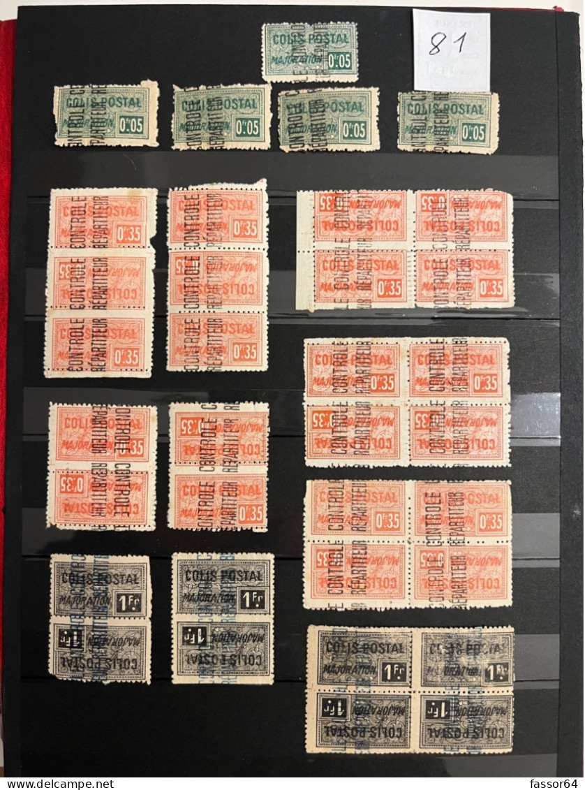 Algérie Oblitérés QT De Rouille Lot 881Tête Bêche Par 2, 3, 4 1924/1927 Cote + 371 Euros - Parcel Post