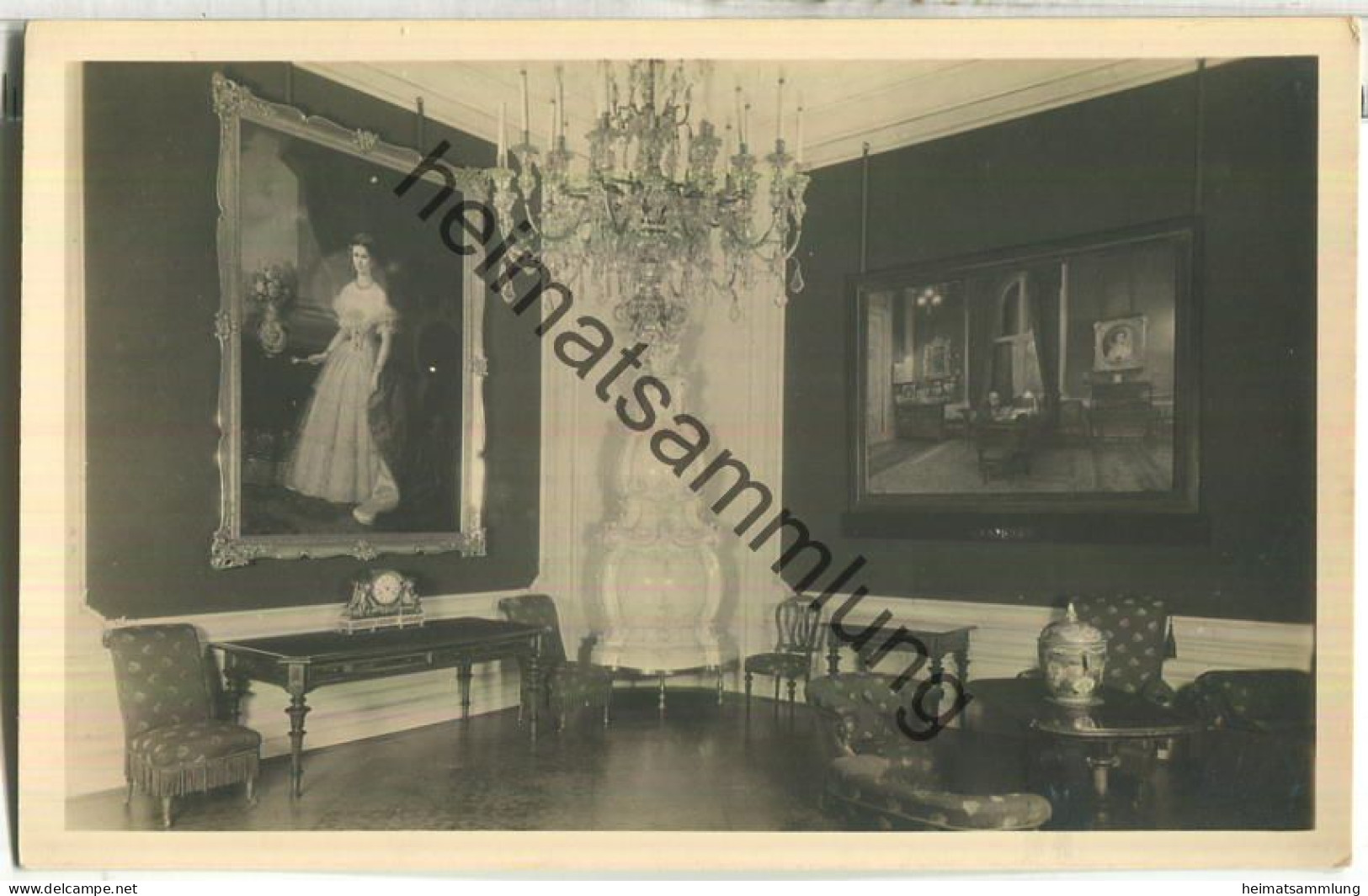 Wien - Schönbrunn - Arbeitszimmer Des Kaiser Franz Joseph - Foto-Ansichtskarte - Château De Schönbrunn