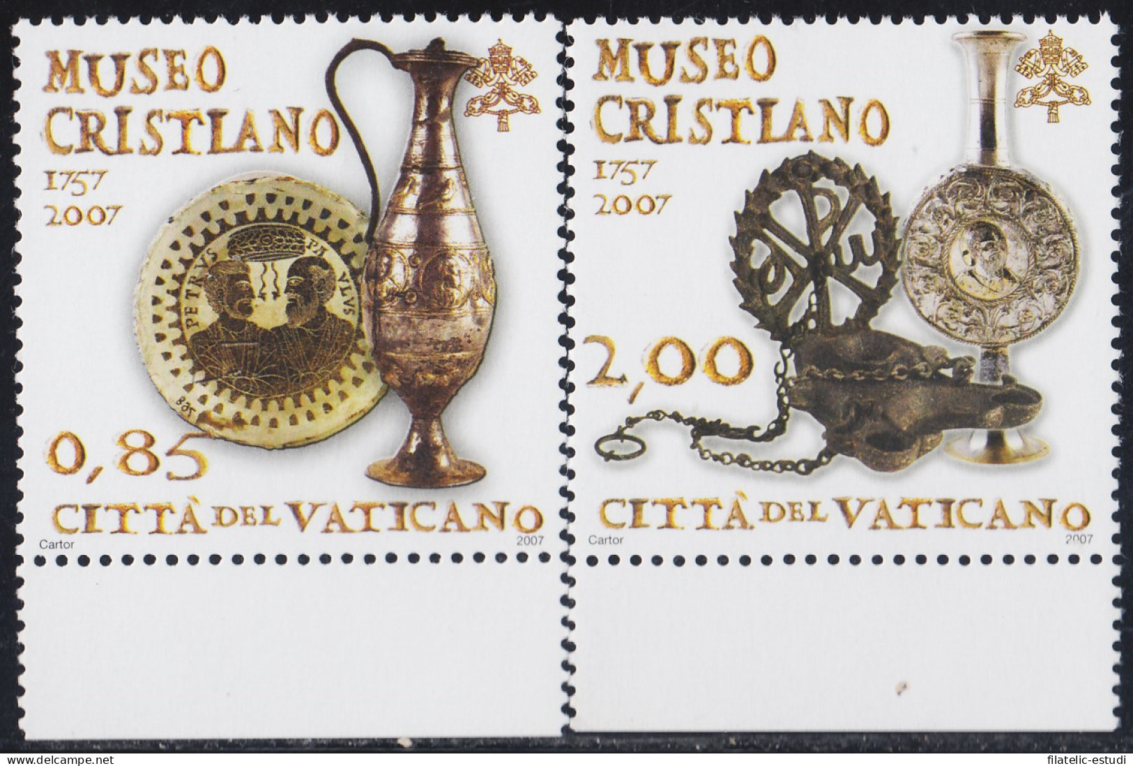 Vaticano 1431/32 2007 25 Aniversario Museo Cristiano MNH - Otros & Sin Clasificación