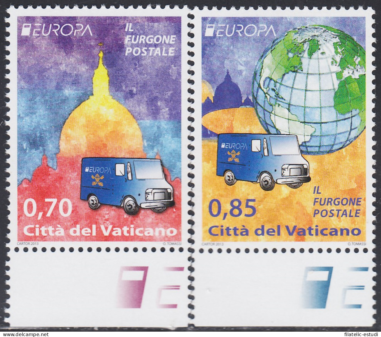 Vaticano 1621/22 2013 Europa Furgoneta Postal MNH - Otros & Sin Clasificación