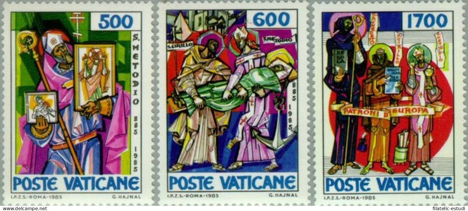 REL/S Vaticano  Nº 770/72  1985  1100º Aniv. De La Muerte De St. Metodo Arzovi - Autres & Non Classés