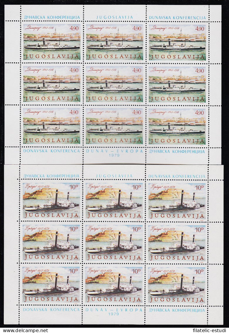 Yugoslavia 1699/00 1979 Minihojita Barco De Vapor MNH - Sonstige & Ohne Zuordnung