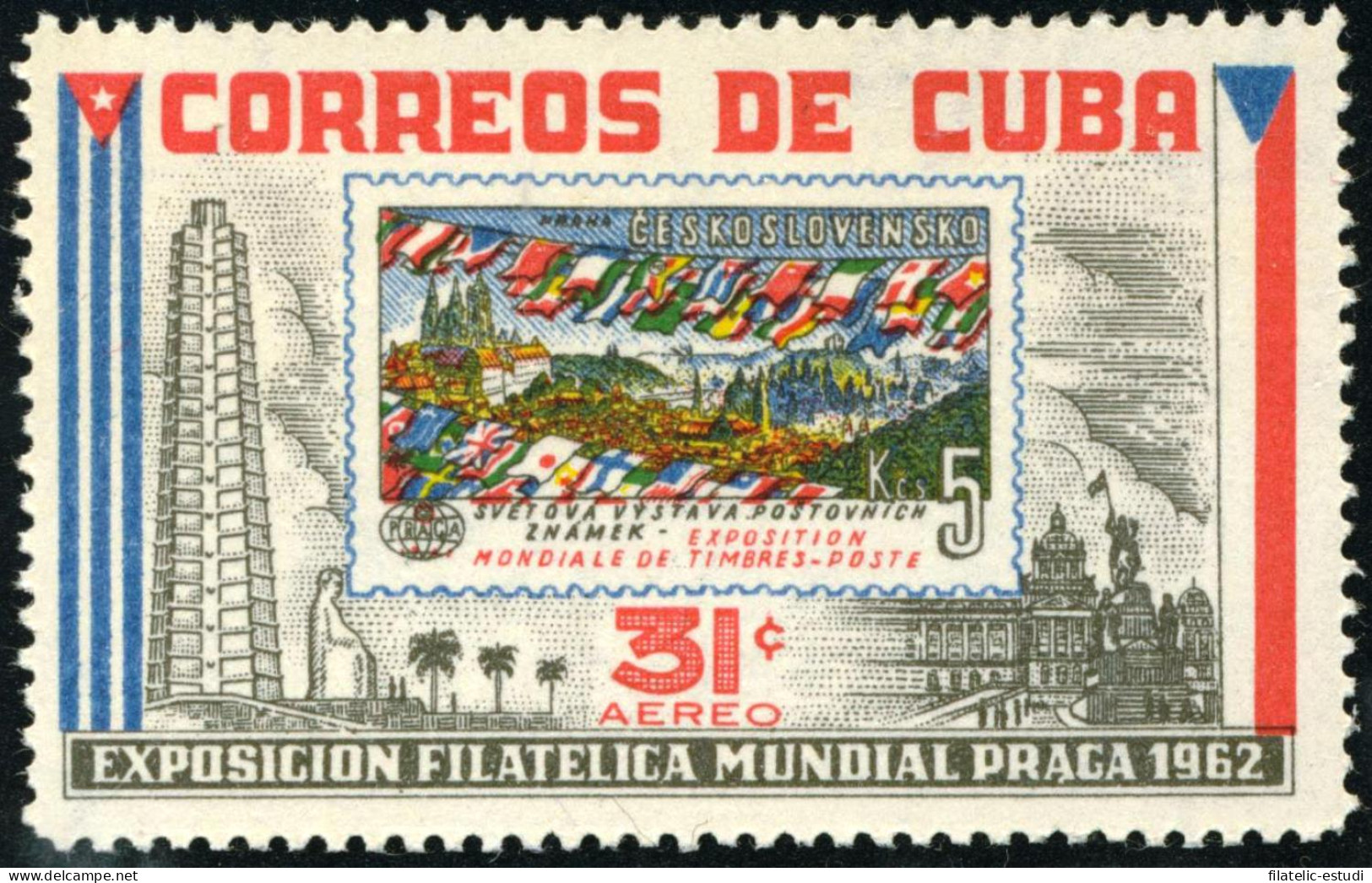 VAR2/S Cuba A- 243 1962 Exposición Filatélica Mundial En Praga 1962 MNH - Sonstige & Ohne Zuordnung