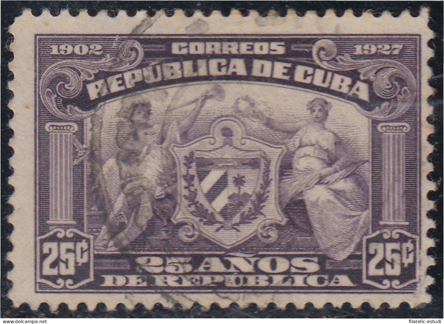 Cuba 190 1927 25º Aniversario De La República  Usado - Andere & Zonder Classificatie