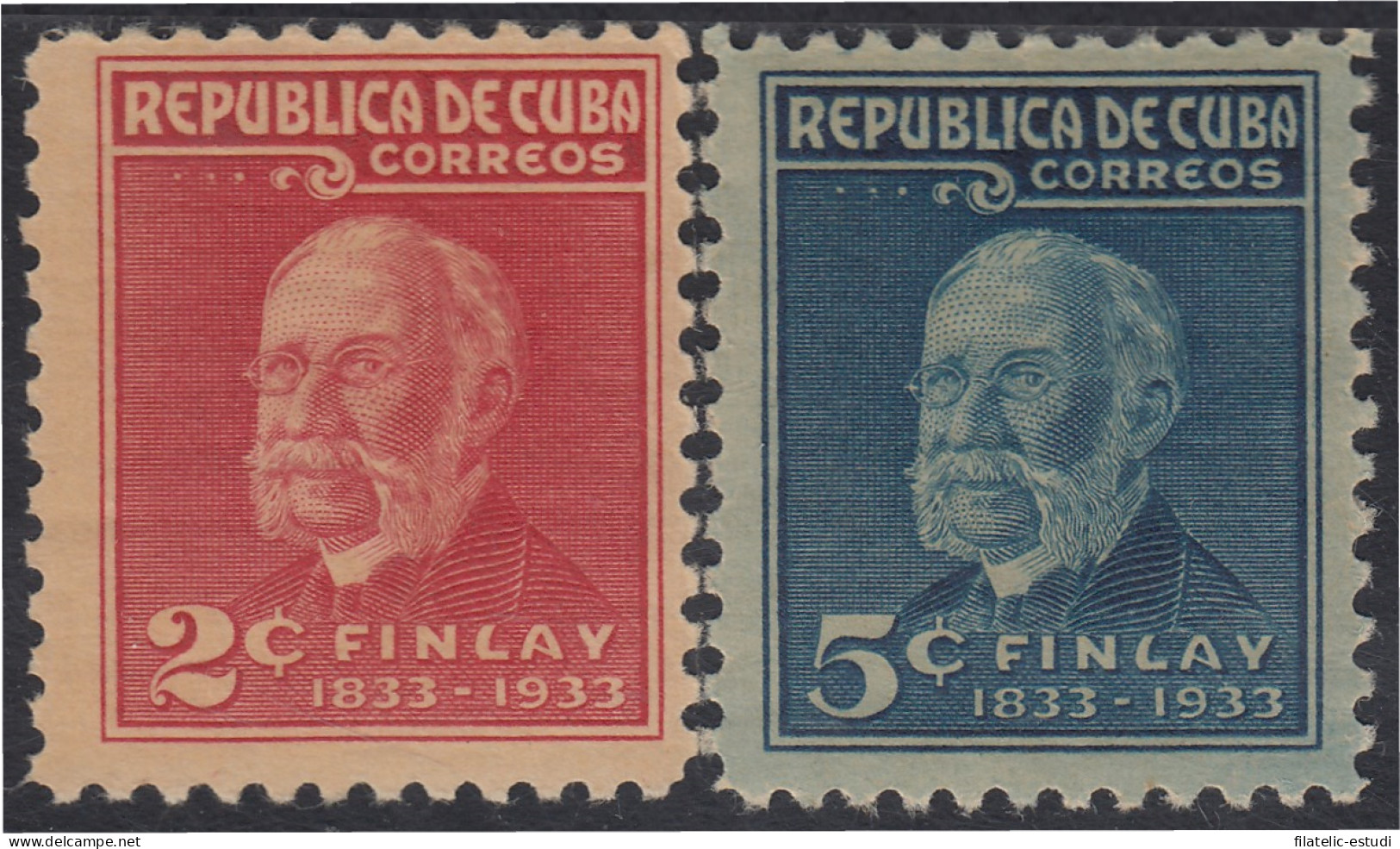 Cuba 219/20 1934 Centenario Del Nacimiento De Carlos J. Finlay MH - Otros & Sin Clasificación