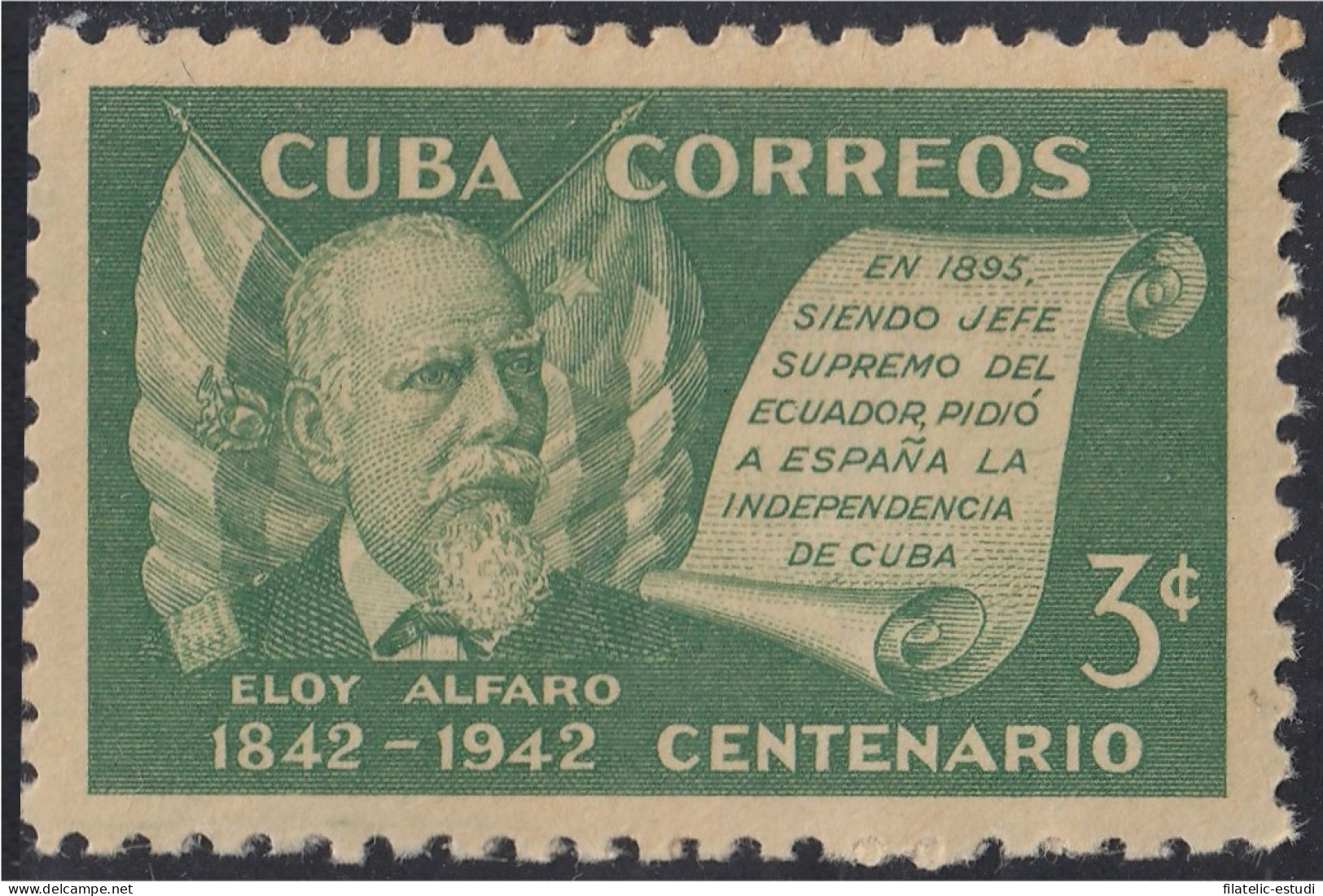 Cuba 276 1943 Eloy Alfaro MNH - Autres & Non Classés