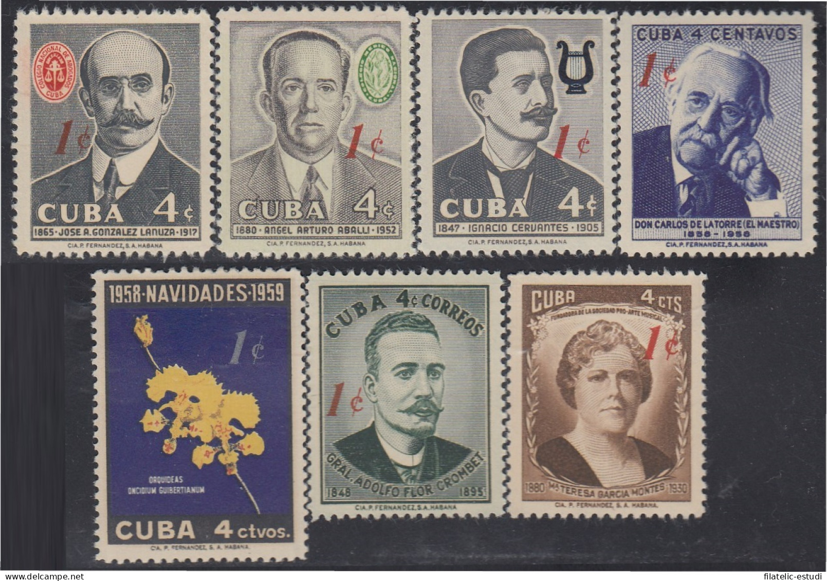 Cuba 511/17 1960 Serie Antigua MNH - Andere & Zonder Classificatie