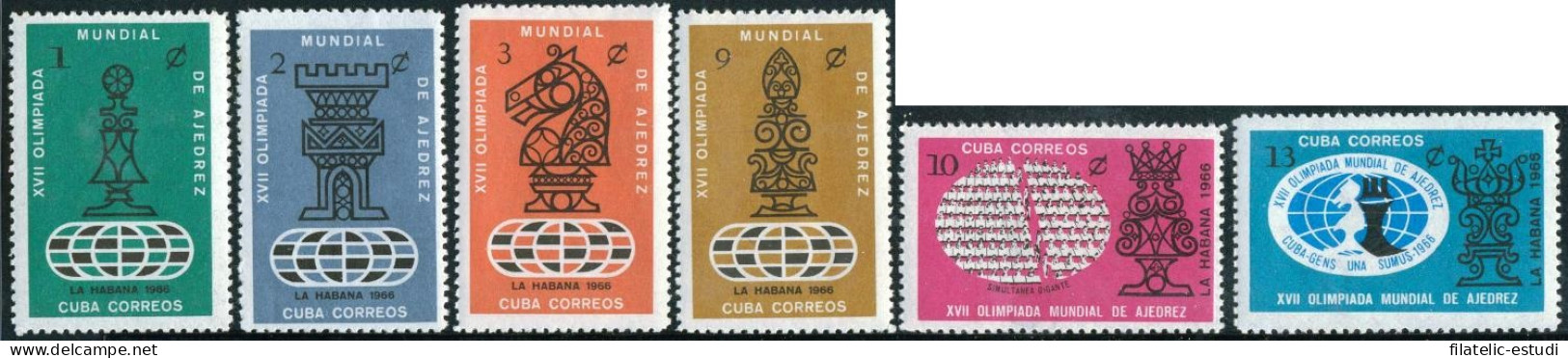 AJZ2   Cuba  Nº 1030/35   1966   MNH - Andere & Zonder Classificatie